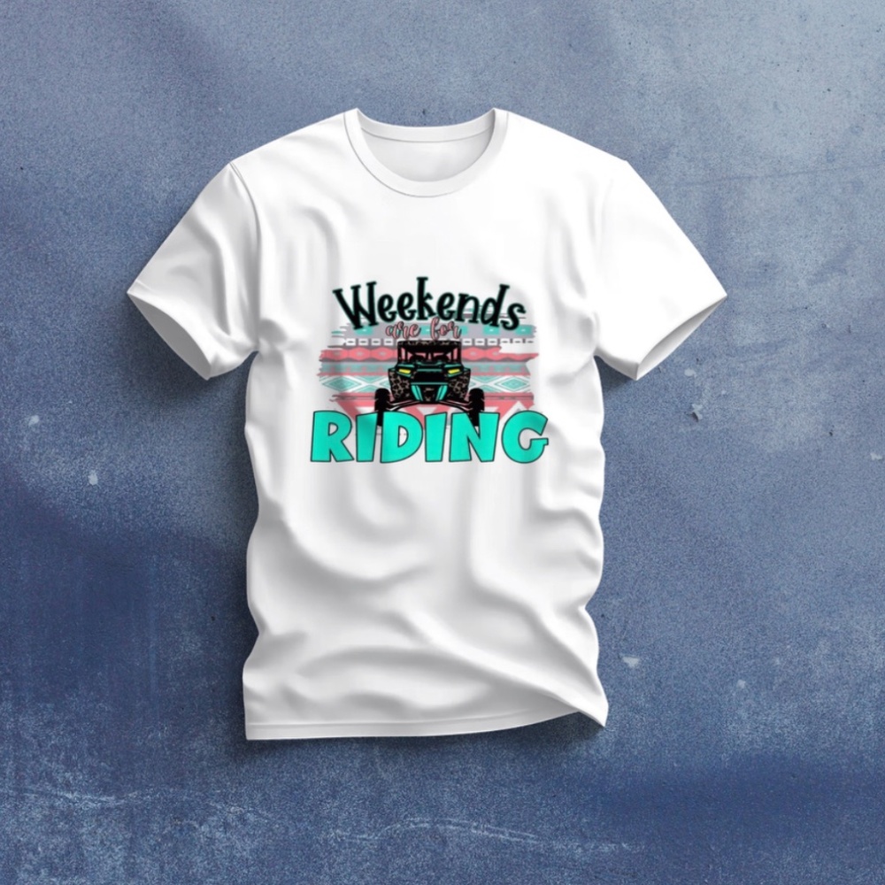 Weekends Are For Riding Unisex T-shirt